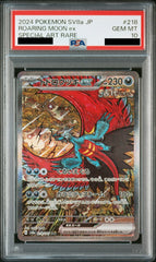 Roaring Moon ex 218/187 SAR PSA 10 - Terastal Festival Sv8a Pokemon (JAP)