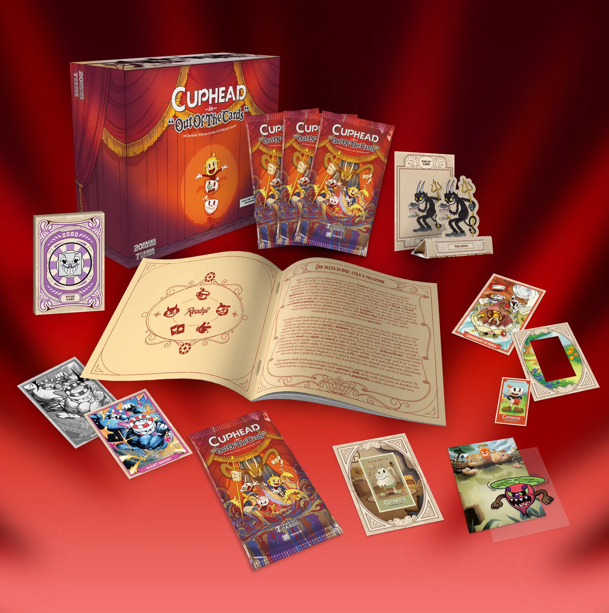 Cuphead - Out Of The Cards Box + Promo Card